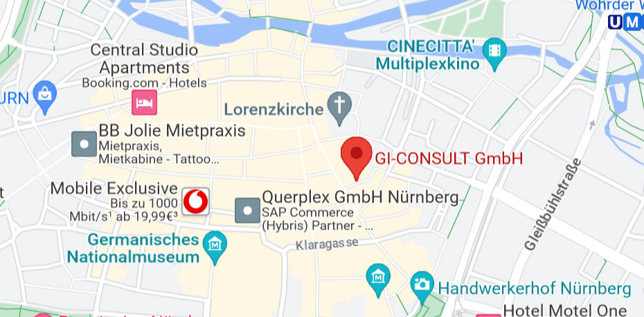 GI-CONSULT-GmbH-Kontakt-Standort-Nuernberg-Maps-Karte